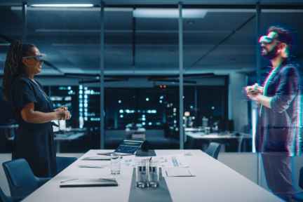 Could virtual meetings one day come with a real handshake?