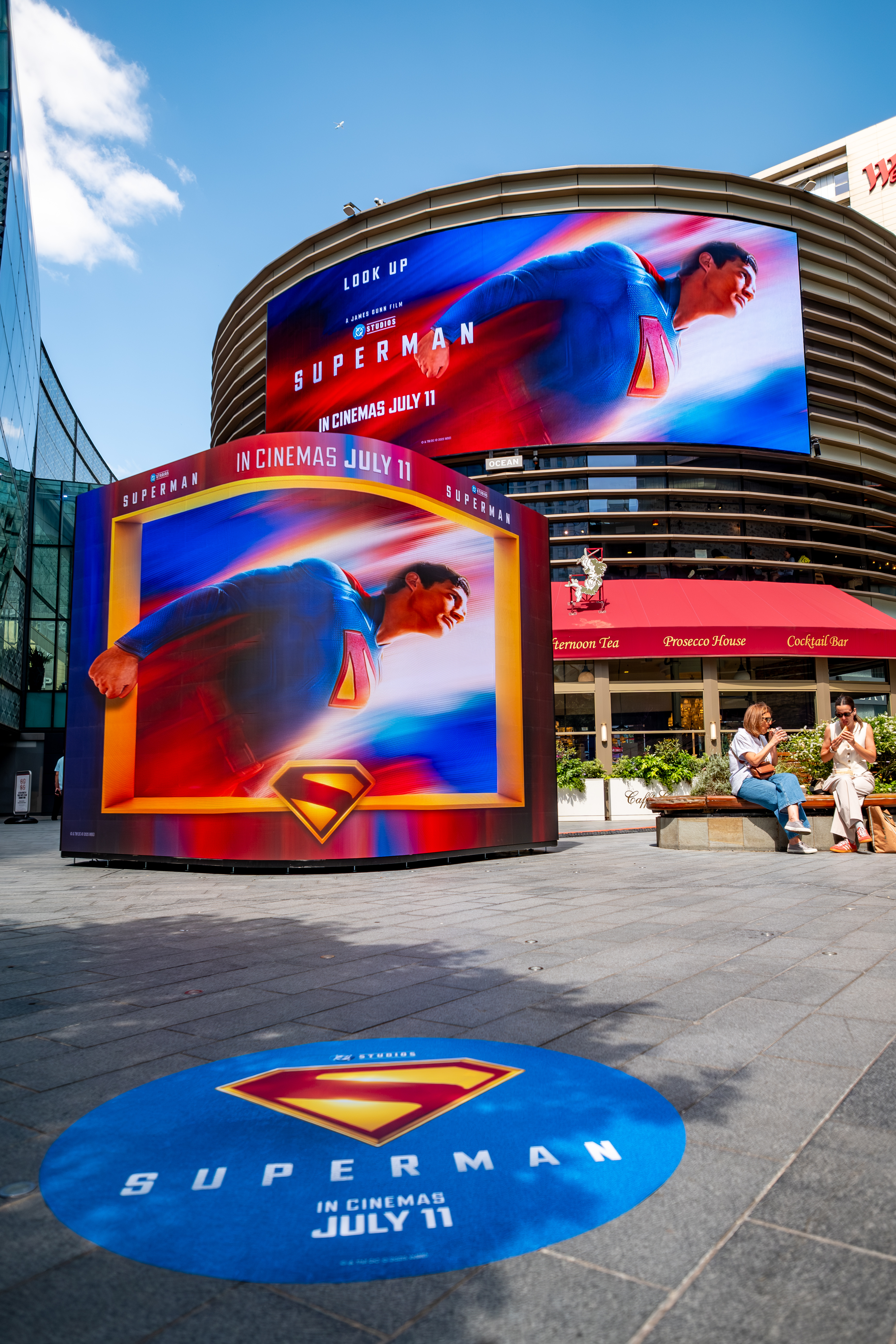 Ocean Outdoor debuts new DOOH format with Superman launch