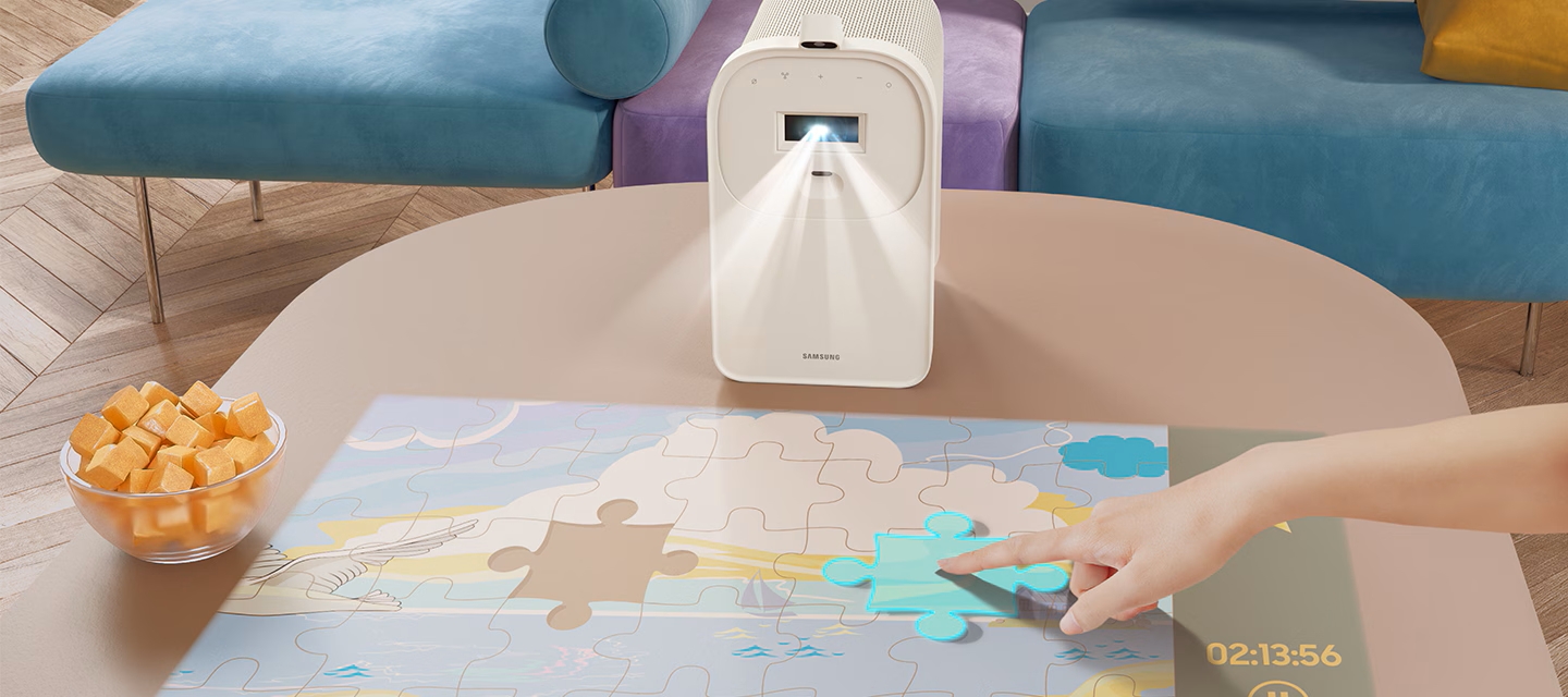 Samsung debuts laser projector that creates a desktop touchscreen