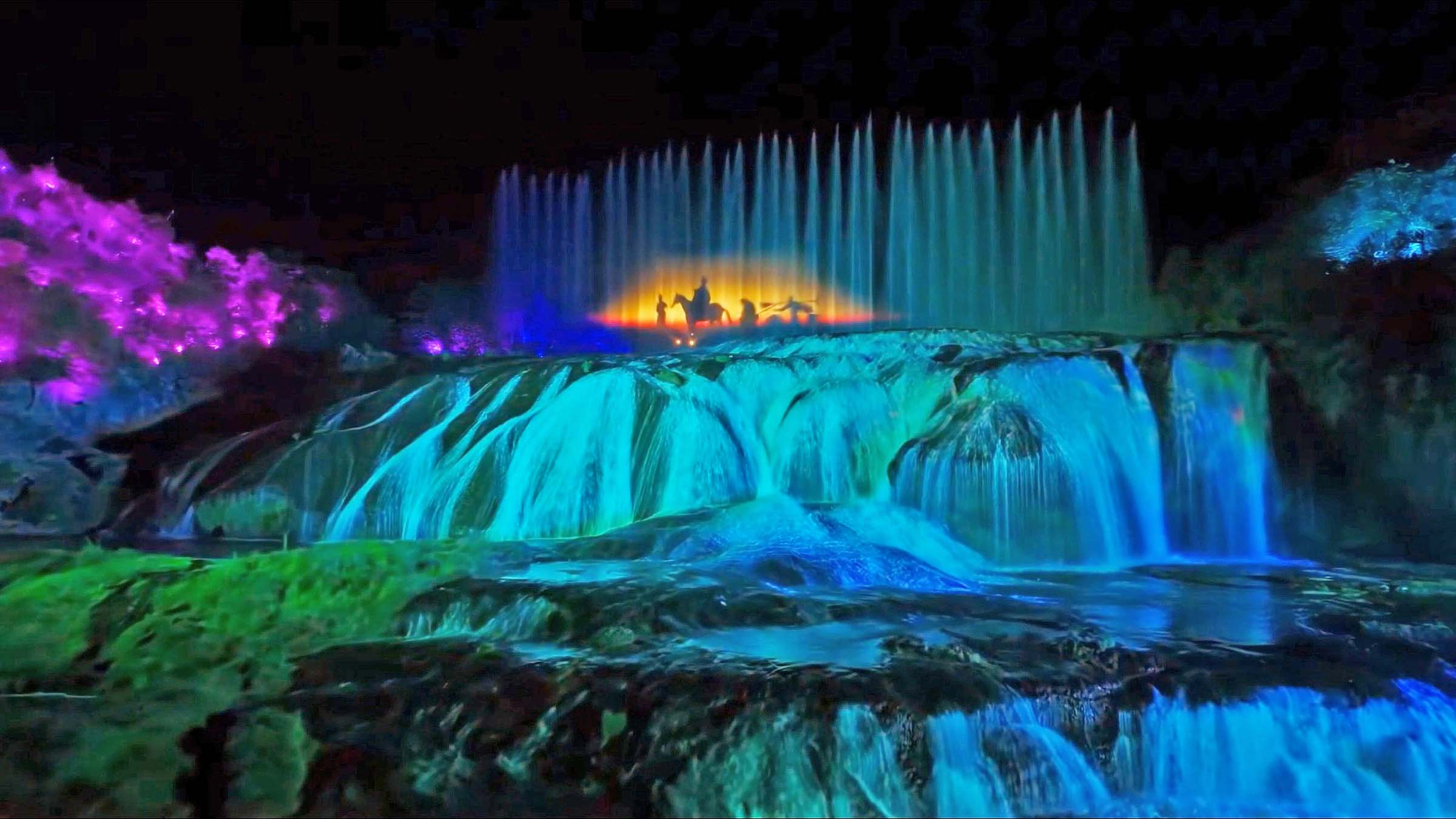 Christie projectors bring Revisiting Journey to the West to life at Doupotang Waterfall