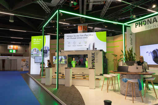 Sonova's immersive audio demo shelter for hearing care powered by Genelec Smart IP