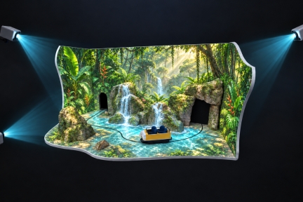 project: syntropy and Vioso demo projection-based attraction at IAAPA Expo Europe