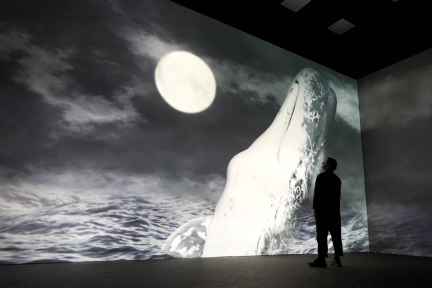 Immersive theatrical reimagining of Moby Dick brings creative captioning to a live audience