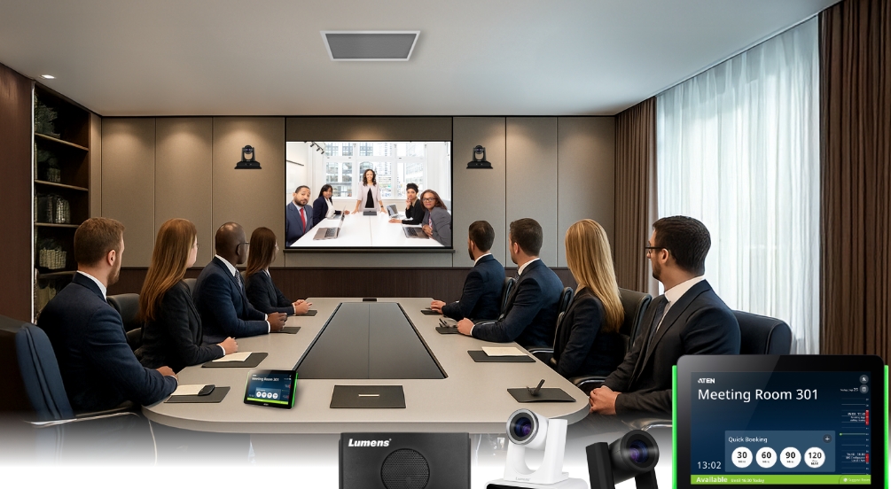 Lumens co-operates with ATEN for system-wide control
