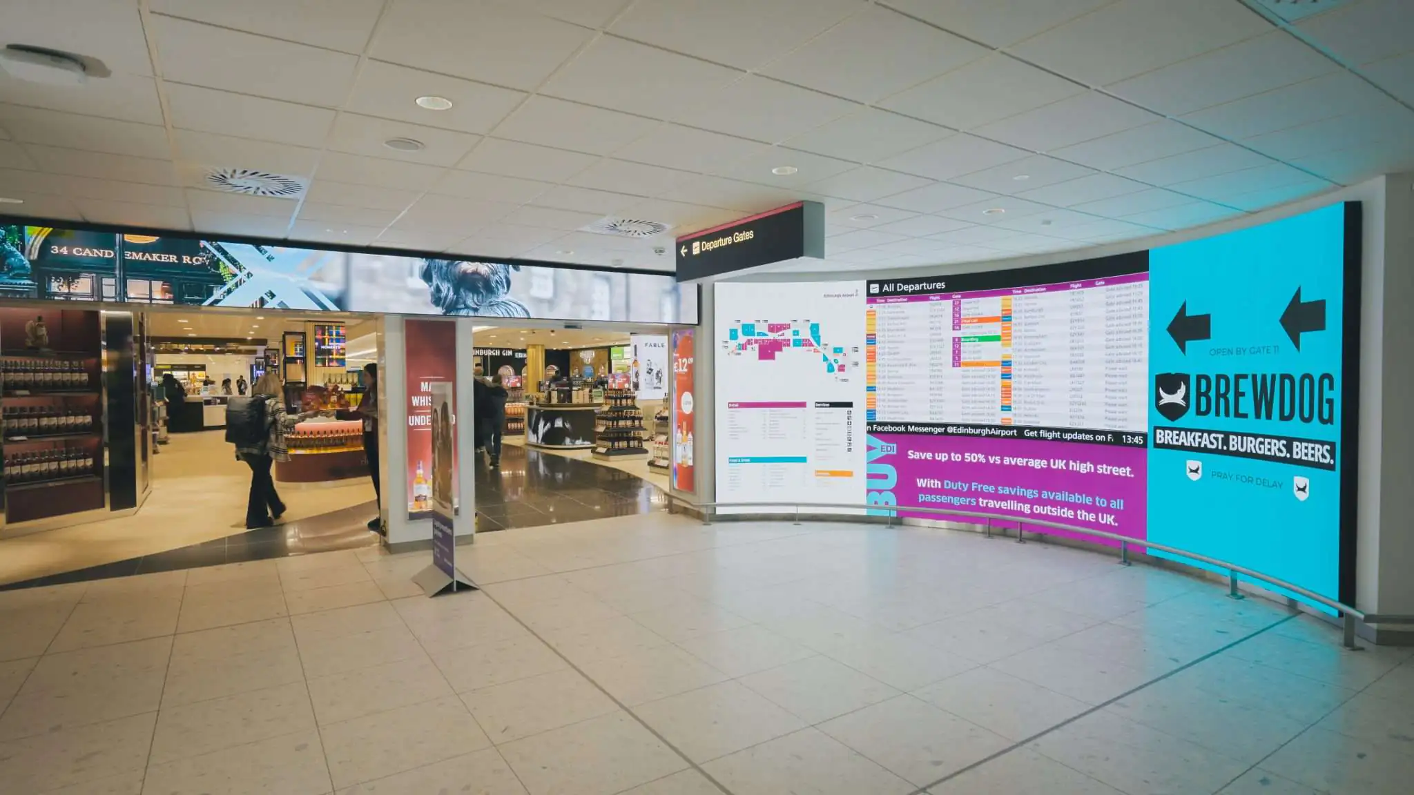 Datapath uplifts signage experience at Edinburgh Airport