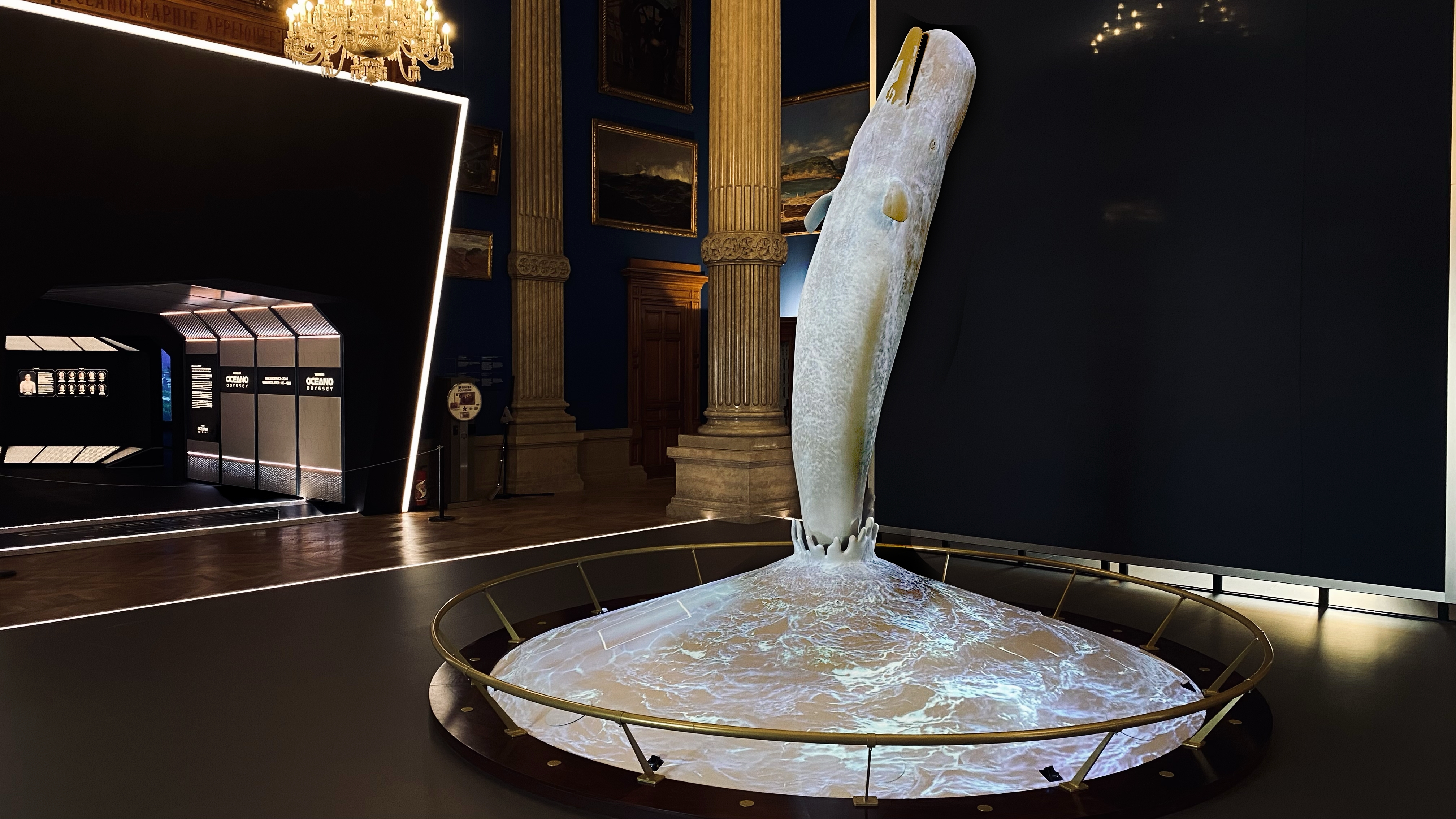 Modulo Kinetic powers interactive projection mapping at the Oceanographic Institute of Monaco