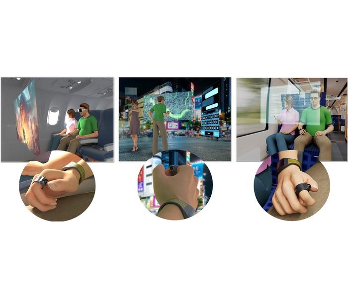 Ultra-low-power ring works as a wireless mouse to control content for AR glasses