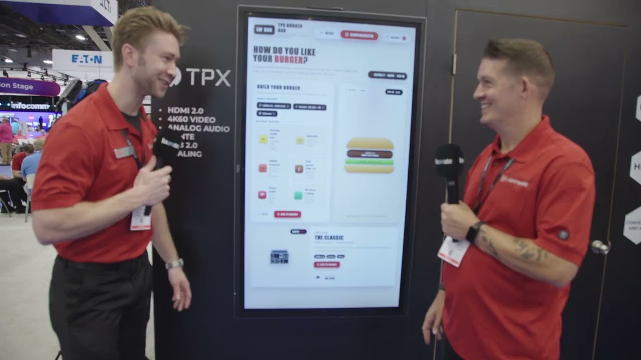 Lightware serves up HDMI 2.0 extenders with &lsquo;burger&rsquo; demo