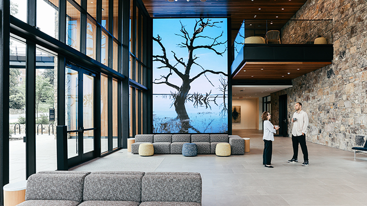 Analog Way&rsquo;s media servers drive videowall at the University of Virginia&rsquo;s new Contemplative Commons