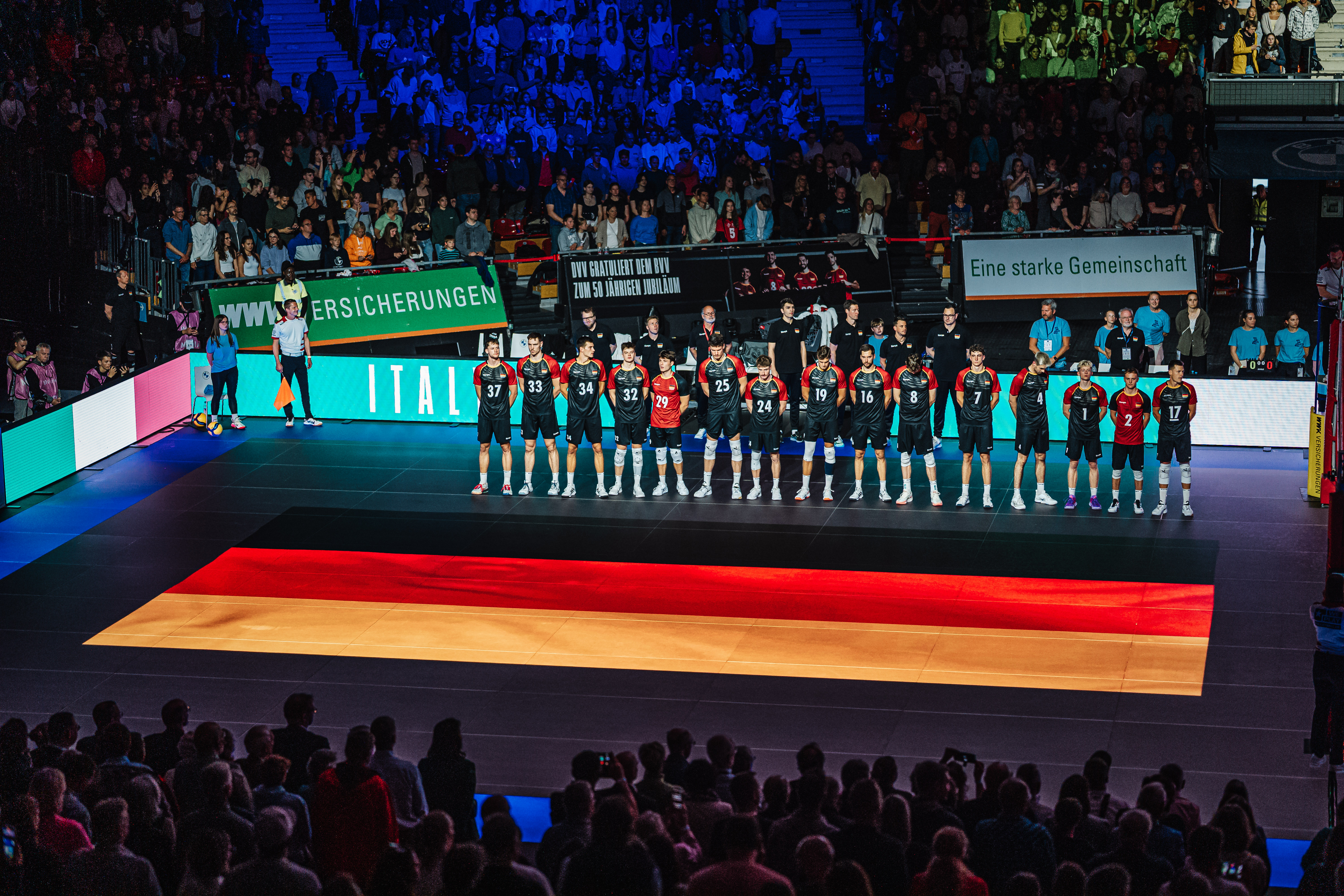 First-ever international volleyball match played on LED floor