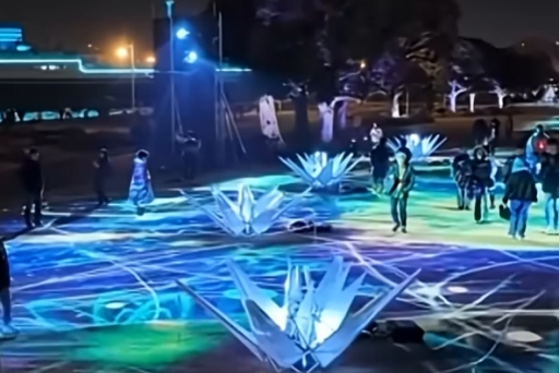 Yokohama projection mapping points the way to lower power consumption model