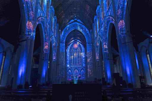 Christie projectors provide projection mapping experience at historic Afghan Chur
